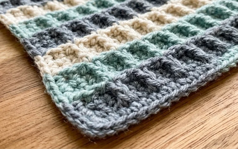 The All-Purpose Waffle Stitch Crochet Dishcloth Pattern (Free)