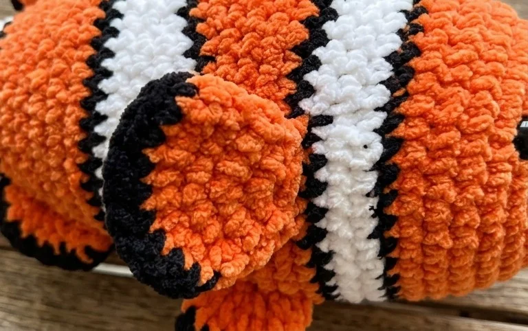 Free Easy Clown Crochet Fish Pattern