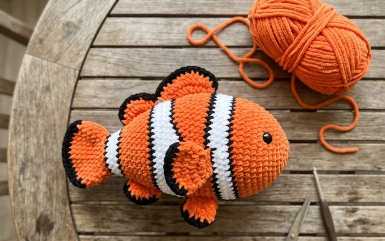Free Easy Clown Fish Crochet Pattern: Simple Tutorial