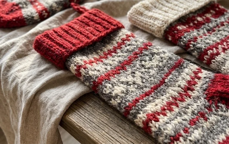 15 best Christmas stocking knitting patterns - 10 free - From Britain with Love